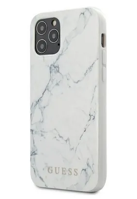 Oryginalne Etui GUESS Hardcase GUHCP12LPCUMAWH do iPhone 12 PRO MAX (Kolekcja Marble / biały)