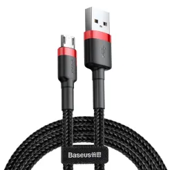 BASEUS kabel USB Cafule Micro 2,4A CAMKLF-B91 1 metr czerwono-czarny