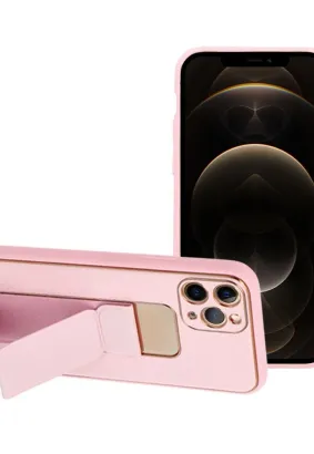 Futerał LEATHER Case Kickstand do SAMSUNG Galaxy S20 FE / S20 FE 5G różowy