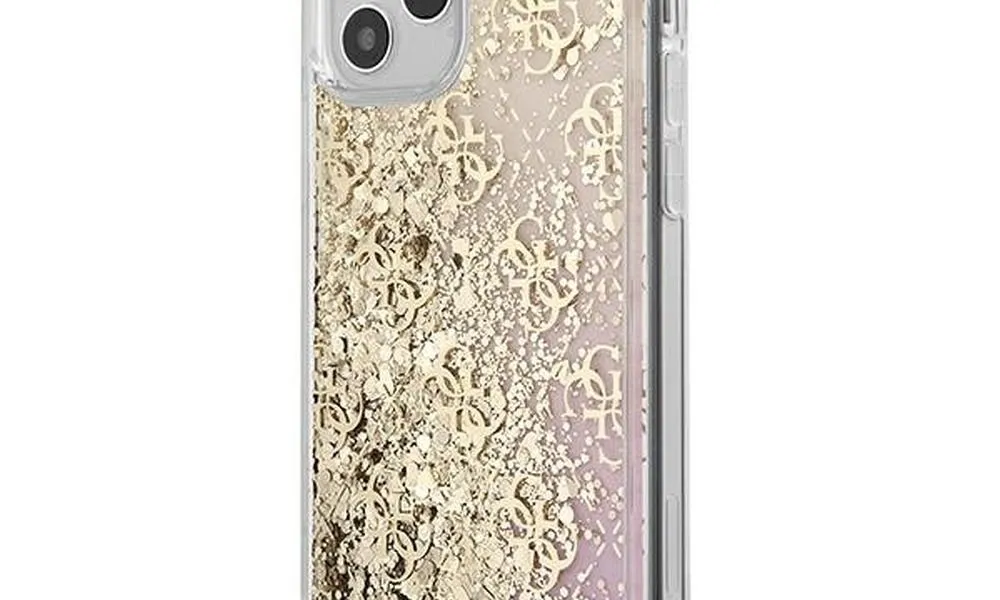 Oryginalne Etui GUESS Hardcase GUHCP12SLG4GGPIGO do iPhone 12 MINI (Kolekcja Gradien Liquid / złoty)