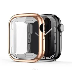 DUX DUCIS futerał SAMO ochronny ze szkłem do Apple Watch 7 / 8 / 9 41 mm złoty