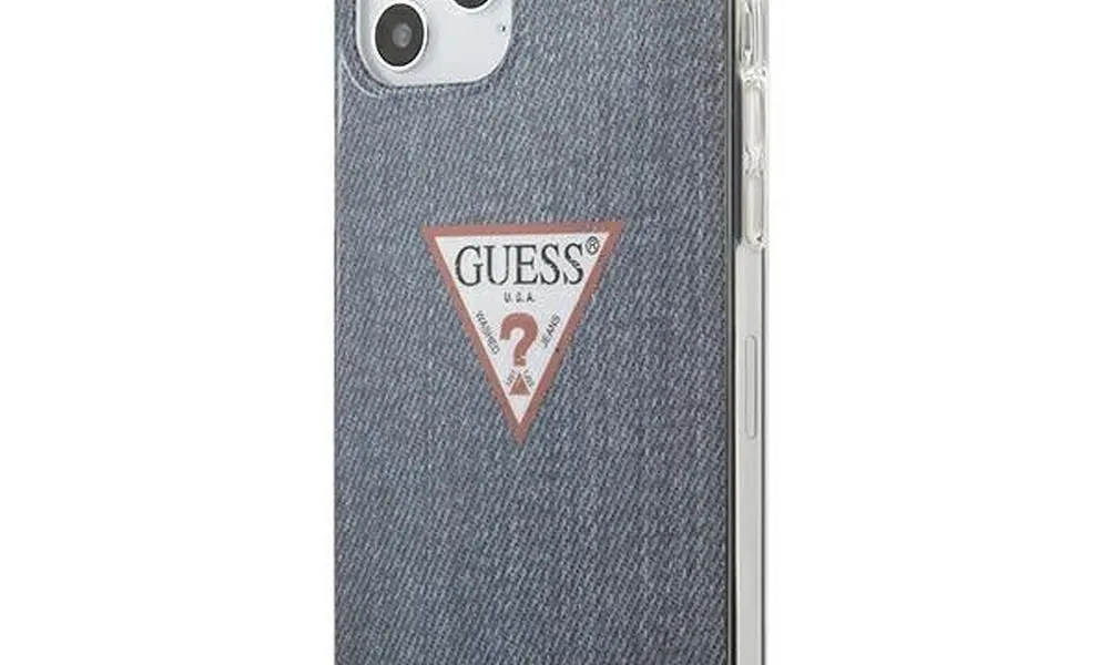 GUESS futerał do IPHONE 12 Pro Max GUHCP12LPCUJULDB (Kolekcja Jeans) granatowy