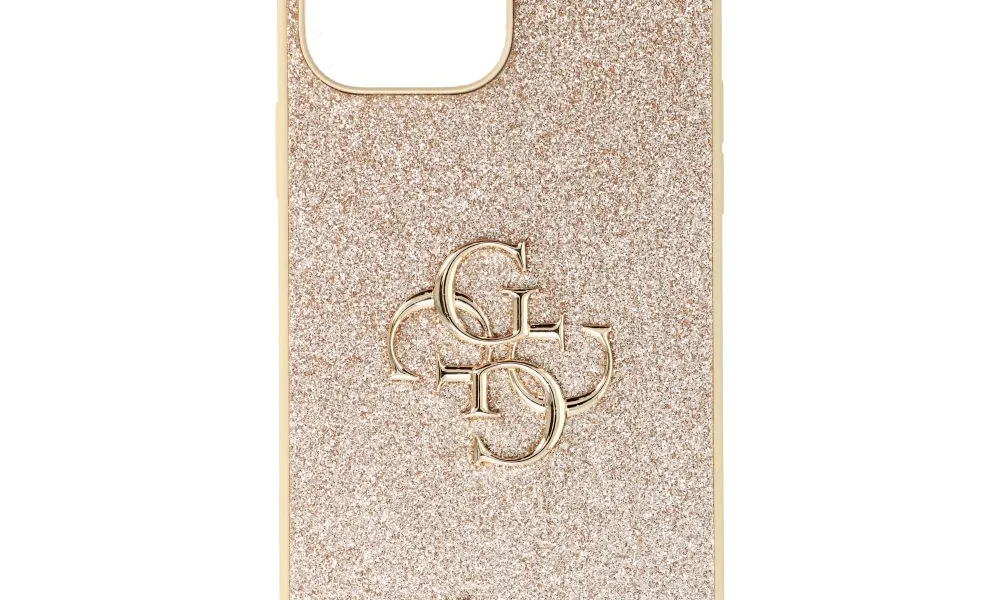 Oryginalne Etui GUESS Hardcase GUHCP13XHG4SGD do iPhone 13 Pro Max (Fixed Glitter Big 4G / złoty)