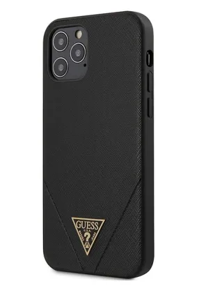 Oryginalne Etui GUESS Hardcase GUHCP12LVSATMLBK do iPhone 12 PRO MAX (Kolekcja Saffiano / czarny)