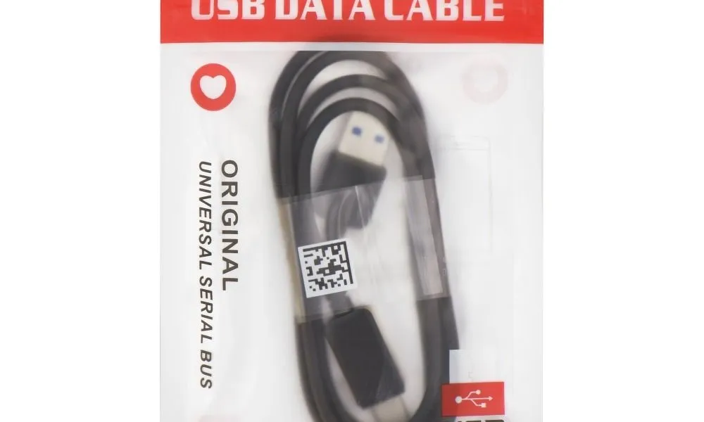 Kabel USB do Typ C 3.0 HD2 czarny 1 metr