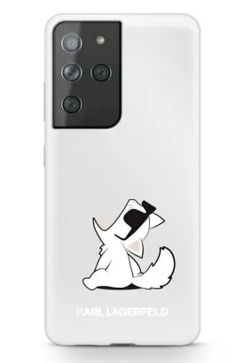 Oryginalne Etui KARL LAGERFELD Hardcase KLHCS21LCFNRC do Samsung S21 Ultra (Choupette Fun / transparent)