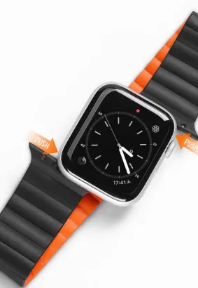 DUX DUCIS Chain - magnetyczny pasek silikonowy do Apple Watch 49mm czarny