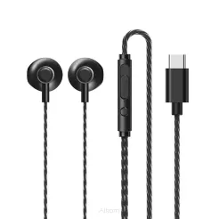 REMAX zestaw słuchawkowy / słuchawki TYP C RM-711a czarne