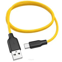 HOCO kabel USB - Typ C  Plus Silicone X21 metr czarno-zółty.
