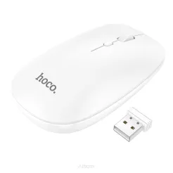 HOCO mysz / myszka komputerowa bezprzewodowa 2,4G DPI 1600 ART GM15 biała