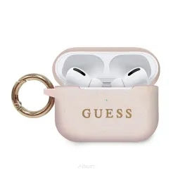 Oryginalne Etui GUESS GUACAPSILGLLP do Apple Airpods Pro różowy