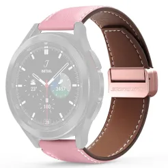 DUX DUCIS YA - pasek z naturalnej skóry do Samsung Galaxy Watch / Huawei Watch / Honor Watch (22mm band) różowy