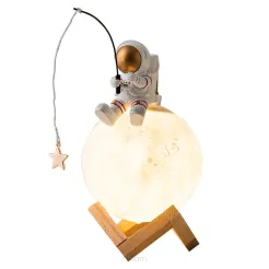 Lampka nocna / nawilżacz powietrza ASTRONAUTA Art Deco siedzący (wzór 5) AFSH