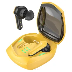 HOCO słuchawki bezprzewodowe / bluetooth stereo TWS Magic gaming EW28 żółte