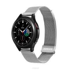 DUX DUCIS Milanese - pasek magnetyczny ze stali nierdzewnej do Samsung Galaxy Watch / Huawei Watch / Honor Watch / Xiaomi Watch (22mm band) srebrny