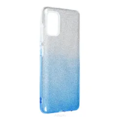 Futerał Forcell SHINING do SAMSUNG Galaxy A41 transparent/niebieski