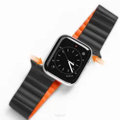 DUX DUCIS Chain - magnetyczny pasek silikonowy do Apple Watch 49mm czarny
